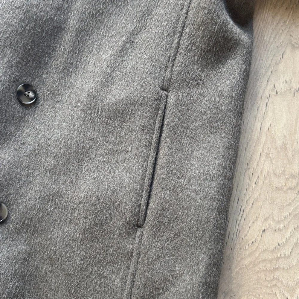 OAK + FORT Men’s Double-Breasted Wool-Blend Overcoat Jacket Men’s Large